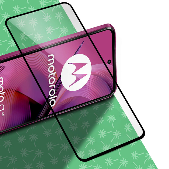 Szkło hartowane 5D Full Glue Smart Palm do Motorola Moto G55 5G