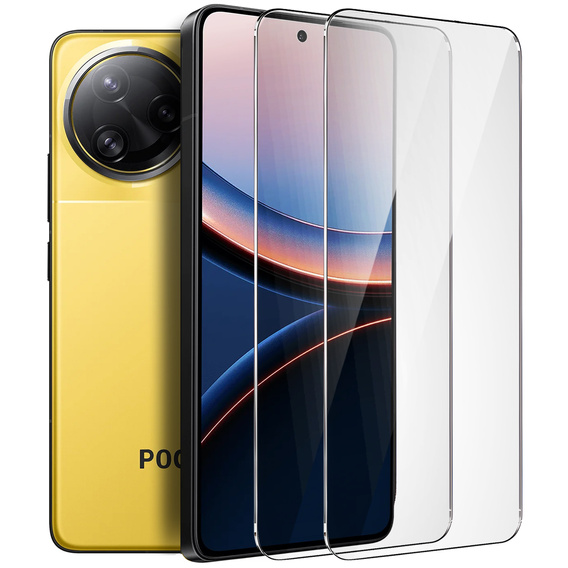2x Szkło Hartowane do Xiaomi Poco F7 Ultra, ERBORD 9H Hard Glass, szybka