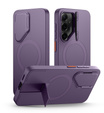 Etui do Samsung Galaxy S25, Suritch Shockproof, do MagSafe, fioletowe