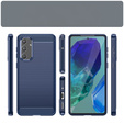 Etui do Samsung Galaxy M55 5G, Carbon, niebieskie