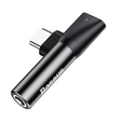 Adapter Audio Baseus USB‑C do Mini‑Jack 3,5 mm – czarny