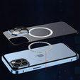 Etui Magnetic Dual Glass MagSafe do iPhone 13 Pro, niebieskie