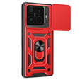 Etui pancerne do Xiaomi 15T Pro, CamShield Slide, czerwone
