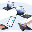 Etui z klawiaturą do Samsung Galaxy Tab S8 Plus, S7+, S7 FE, Dux Ducis DK series, czarne