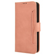 Etui z klapką do Xiaomi Redmi A3, Card Slot, różowe
