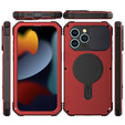 Etui do iPhone 15 Pro Max, DefenderMag, czerwone