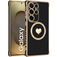 Etui do Samsung Galaxy S25 Ultra, MagSafe Heart, czarne