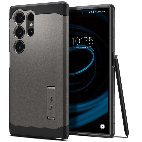 Etui Spigen do Samsung Galaxy S24 Ultra, Tough Armor, Szare