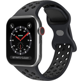 Pasek Silikonowy do Apple Watch 1/2/3/4/5/6/7/8/9/10/SE/ULTRA 42/44/45/46/49MM, Czarny