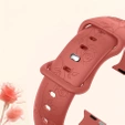 Pasek Silikonowy do Apple Watch 1/2/3/4/5/6/7/8/9/10/11/SE Ultra 1/2/3 42/44/45/46/49mm, Rose, Czerwony