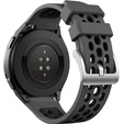 Pasek silikonowy do Huawei Watch GT 2e, Szary / Czarny