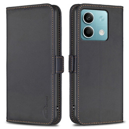 Etui z klapką do Xiaomi Redmi Note 13 5G,BINFEN Wallet, czarne
