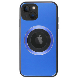 Etui do MagSafe do iPhone 14, Hole for Apple Logo, niebieskie