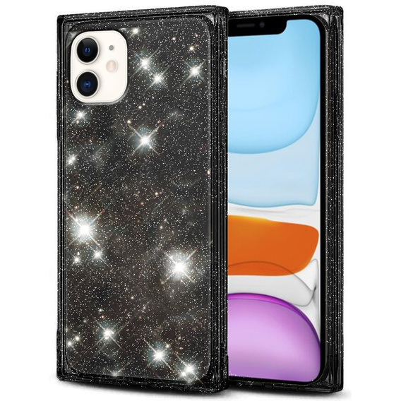 Etui Square Glitter do iPhone 11, Black