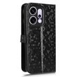 Etui z klapką do Oppo Reno 14, Wallet Rhombus, czarne