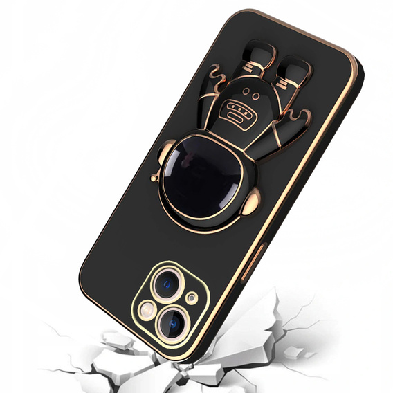 Etui do iPhone 14, Astronaut, czarne