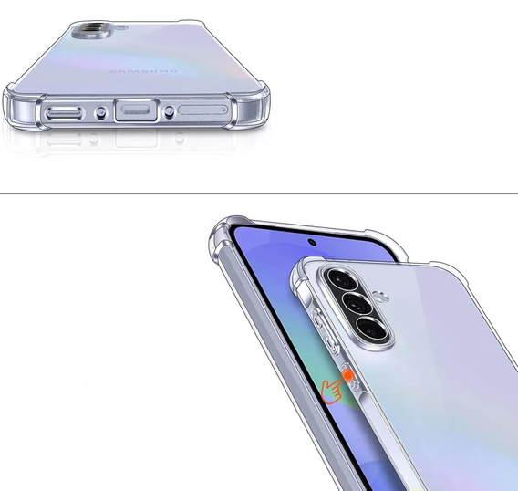 Etui do Samsung Galaxy A36 5G, Erbord Dropproof, przezroczyste + Szkło