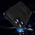 Etui magnetyczne do iPhone 15 Pro, do MagSafe, czarne