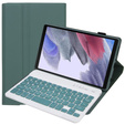 Etui z klawiaturą do Samsung Galaxy Tab A7 Lite 8.7 T220 / 225, zielone