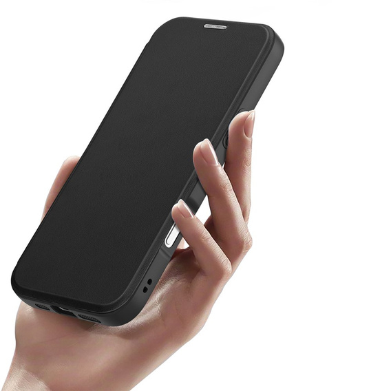 Etui z klapką Dux Ducis do iPhone 17 Pro Max, Skin X Pro, do MagSafe, czarne