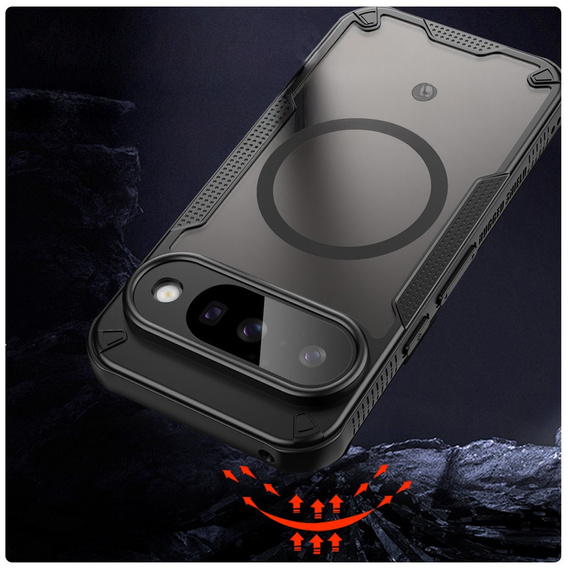 Etui Matt Case do Google Pixel 10 Pro XL, do MagSafe, wzmocnione, matowe czarne