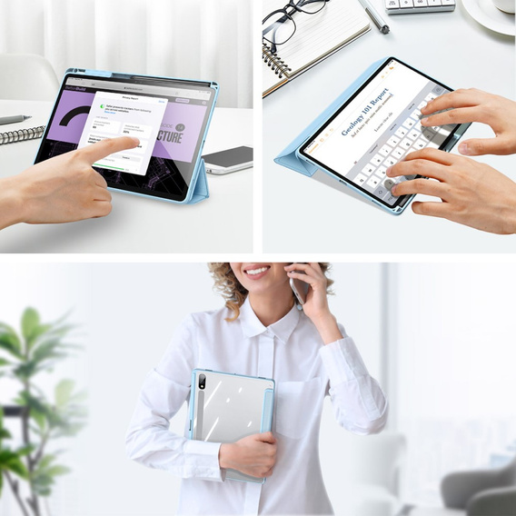 Etui do Samsung Galaxy Tab S9+, Dux Ducis TOBY, niebieskie