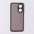 Etui silikonowe do Oppo A78 5G, z ochroną aparatu, przezroczyste / czarne