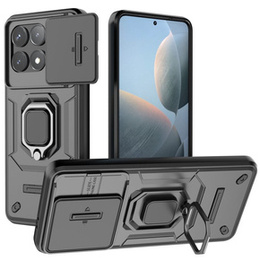 Etui KickStand Camera Lens do Xiaomi Poco F6 Pro, czarne