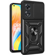 Etui pancerne do Oppo A78 4G, CamShield Slide, czarne
