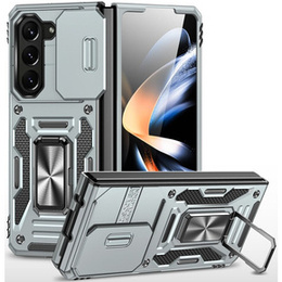 Etui pancerne do Samsung Galaxy Z Fold6 5G, CamShield Slide, srebrne