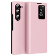 Etui z klapką do Samsung Z Fold6 5G, Smart View Wallet, różowe
