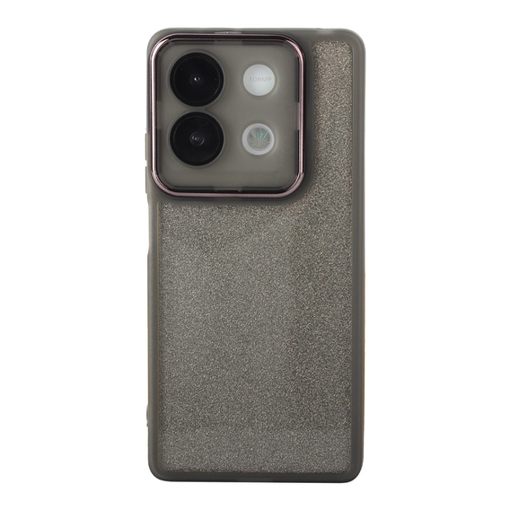 Etui do Xiaomi Redmi Note 13 5G, Glittery Powder, szare + Szkło hartowane 9H