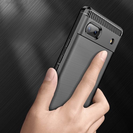 Etui do Google Pixel 6A, Karbon, czarne