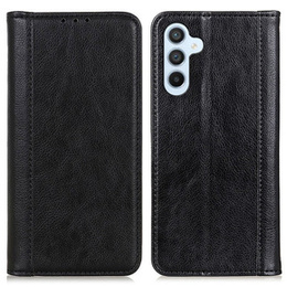 Etui do Samsung Galaxy A55 5G, Wallet Litchi Leather, czarne