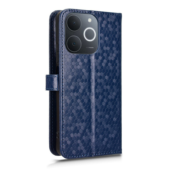 Etui z klapką do Realme Note 70T 4G, Wallet Rhombus, niebieskie
