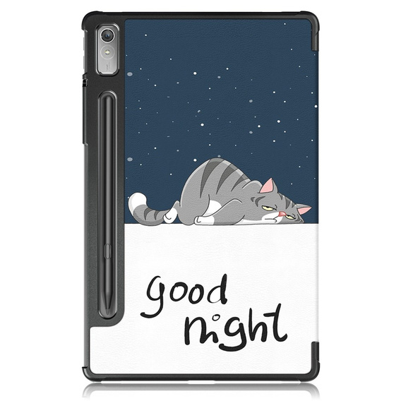 Etui do Lenovo Tab P11 Pro Gen 2 TB132FU TB132XU 11.2", Smartcase z miejscem na rysik, sleeping cat