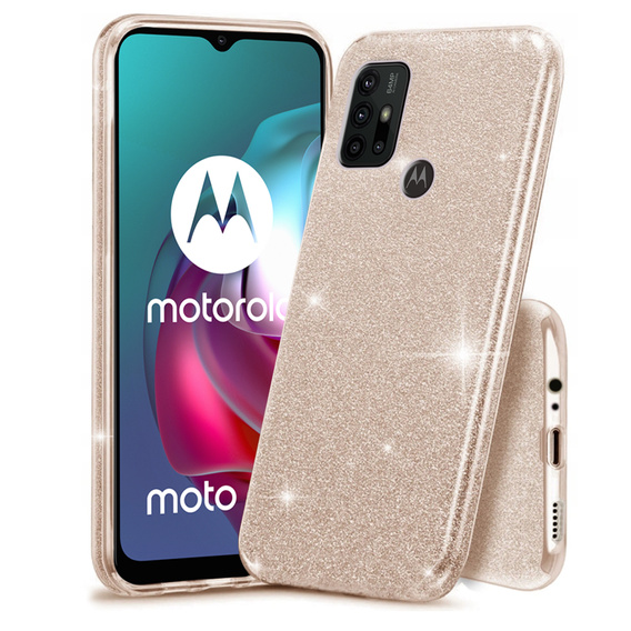 Etui Glitter Case do Motorola Moto G10/G20/G30, Gold