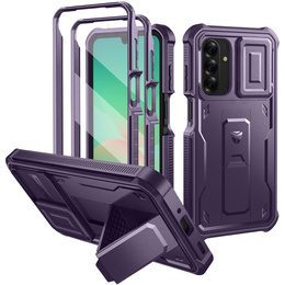 Etui pancerne do Samsung Galaxy A26 5G, Dexnor Kickstand Cam Protector, fioletowe