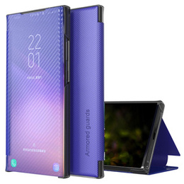 Etui Carbon Fiber Folio Flip do Xiaomi Poco M4 Pro 5G / Redmi Note 11S 5G, Purple