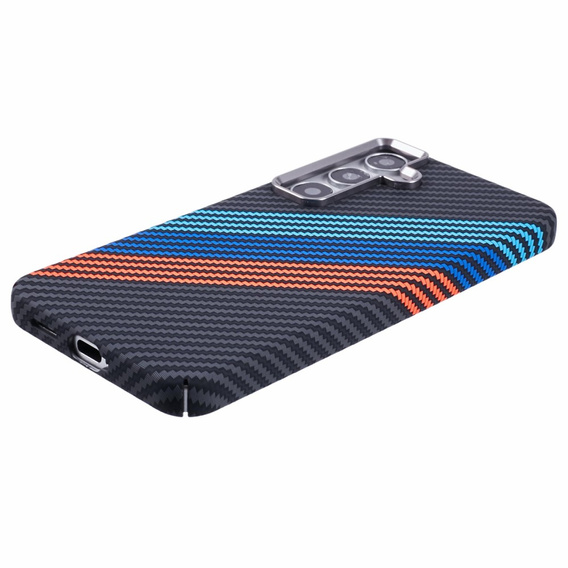 Etui do Samsung Galaxy S25, Carbon Fiber MagSafe, granatowe