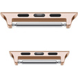 Zapięcie ze stali nierdzewnej do zegarka Apple Watch 1/2/3/4/5/6/7/SE 42/44/45mm, Rose Gold