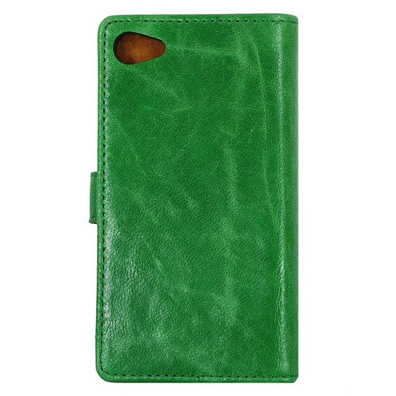 SHTL Etui Genuine Leather Wallet Case do Sony Xperia Z5 Compact - Green