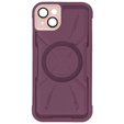 Etui do iPhone 15, ERBORD Armor Mag do MagSafe, bordowe