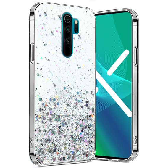 Etui do Xiaomi Redmi Note 8 Pro, Glittery, przezroczyste