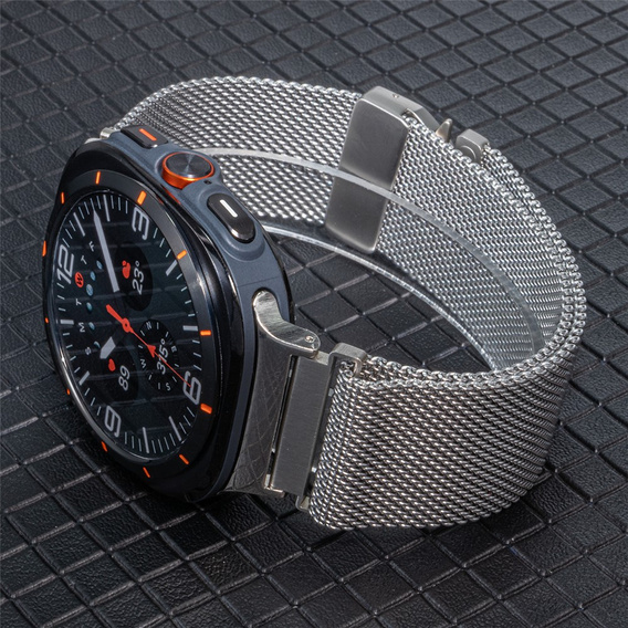 Bransoleta Milanese do Samsung Galaxy Watch 8 / 8 Classic, Srebrna