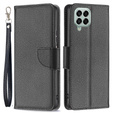 Etui z klapką do Samsung Galaxy M33 5G, Wallet Litchi Magnet, czarne