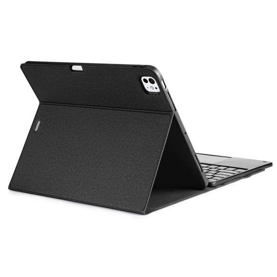 Etui z klawiaturą do iPad Pro 13" 2024 (7 gen.), Dux Ducis TouchPad Leather Pen Slot, czarne