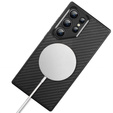Etui do Samsung Galaxy S24 Ultra, ERBORD KevlarGuard do MagSafe, czarne