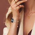 Kobieca bransoleta do Apple Watch 1/2/3/4/5/6/7/8/9/10/11/SE Ultra 1/2/3 42/44/45/46/49mm - Różowe złoto