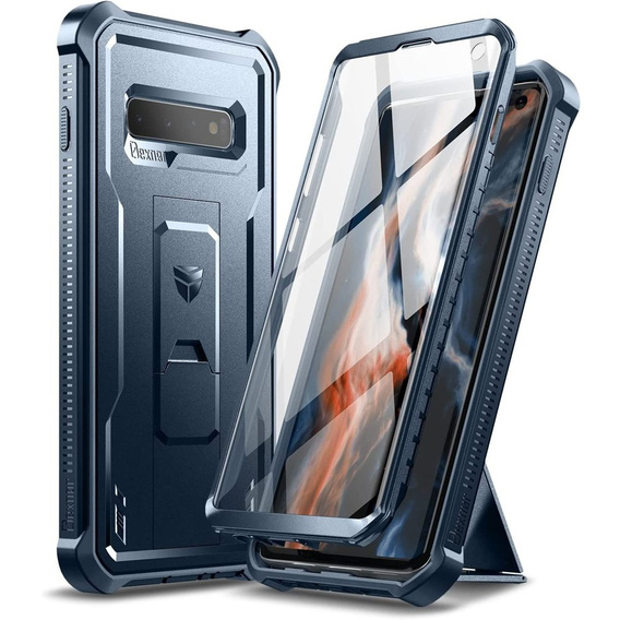 Etui pancerne do Samsung Galaxy S10 , Dexnor Full Body, Niebieskie